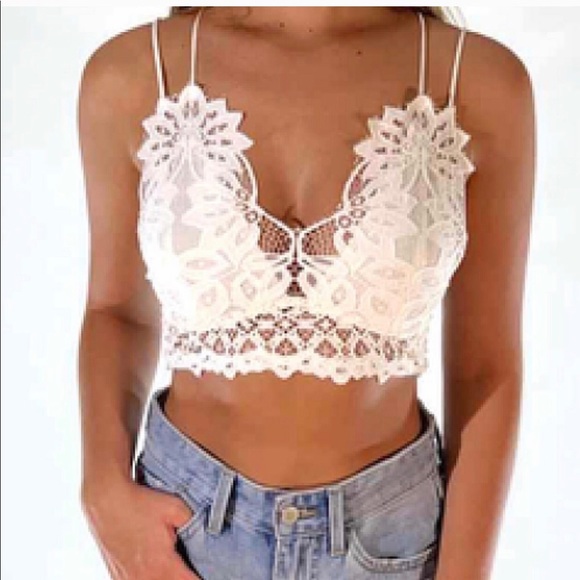 Lace Bralette -Ivory - Picture 2 of 6